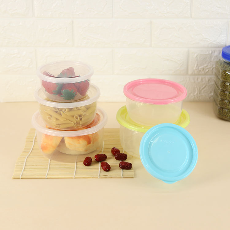 Mini refrigerador redondo, caja de conservación de alimentos, lonchera pequeña, lonchera de cocina, caja de almacenamiento para refrigerador, caja selladora de alimentos, venta al por mayor
