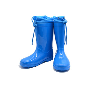 ��ͯ�{ɫ��ͨ������PVC��ѥ��Ͳ��ˮ������Ь��С���N��ˮѥ���l