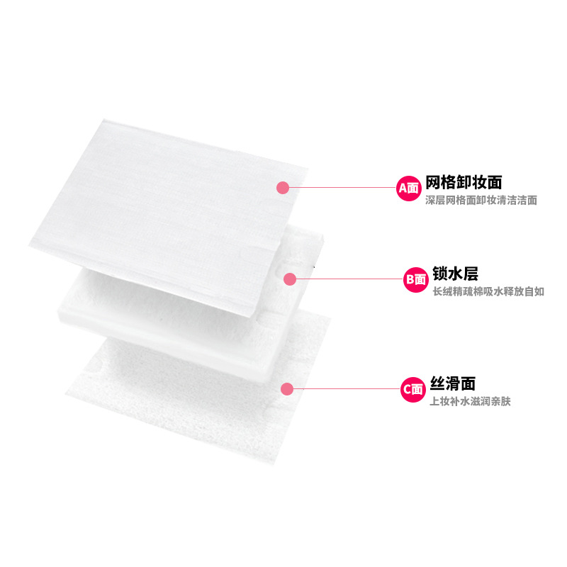 quilted double-sided cotton pads