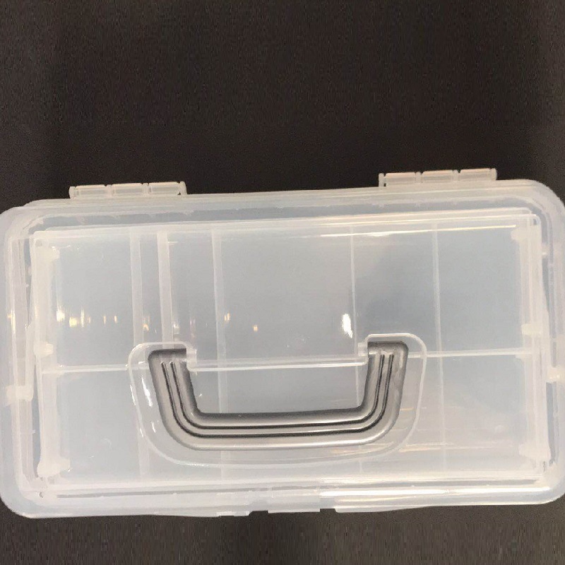 全透明工具箱 671工具箱 三层塑料工具箱 塑料收纳箱 美甲箱 画箱