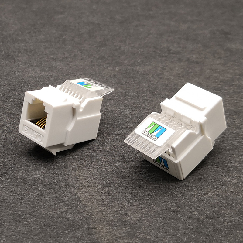 实力厂家RJ11免打CAT3语音模块镀金4芯三类信息电话模块 cat3