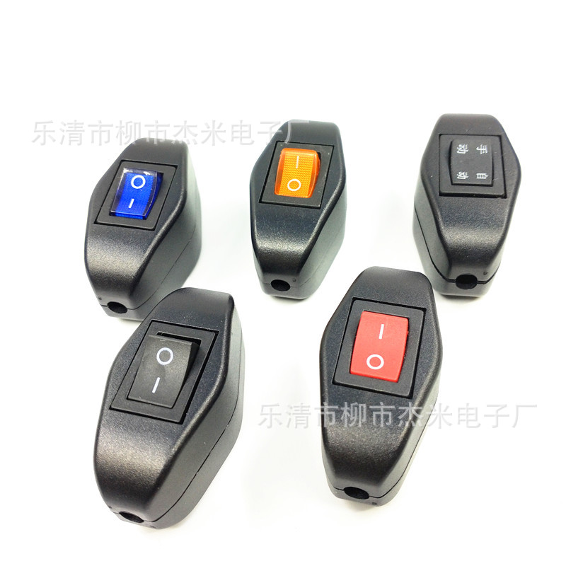 床头开关黑色303线上床头开关/船型开关