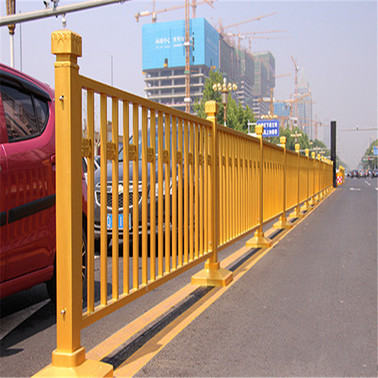 黄金市政护栏金色莲花护栏交通道路隔离栏道路护栏长安街市政护栏