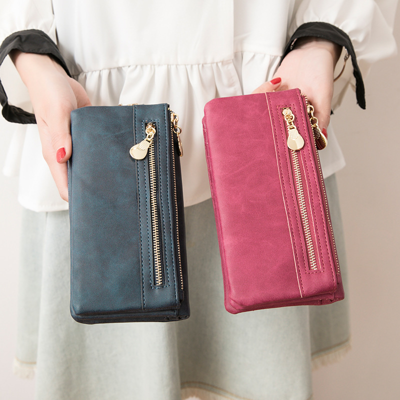 Photo Print Leather Goods Foreign Trade Explosions Vintage Wallet Women's Long Korean-style Multi-functional Women's Wallet Clutch Coin Purse Photo Print Leather Goods Foreign Trade Explosions Vintage Wallet Women's Long Korean-style Multi-functional Women's Wallet Clutch Coin Purse