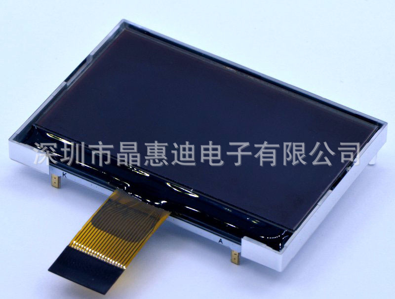 Һ��ģ��/LCD/2��/FSTN/COG/�ڵװ���/ST7567/12864-G483BTW-BL