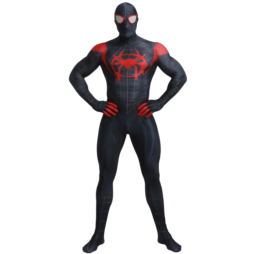 Spider-Man Parallel Universe Black Spider Digital Printed All-inclusive Bodysuit zentai Jumpsuit
