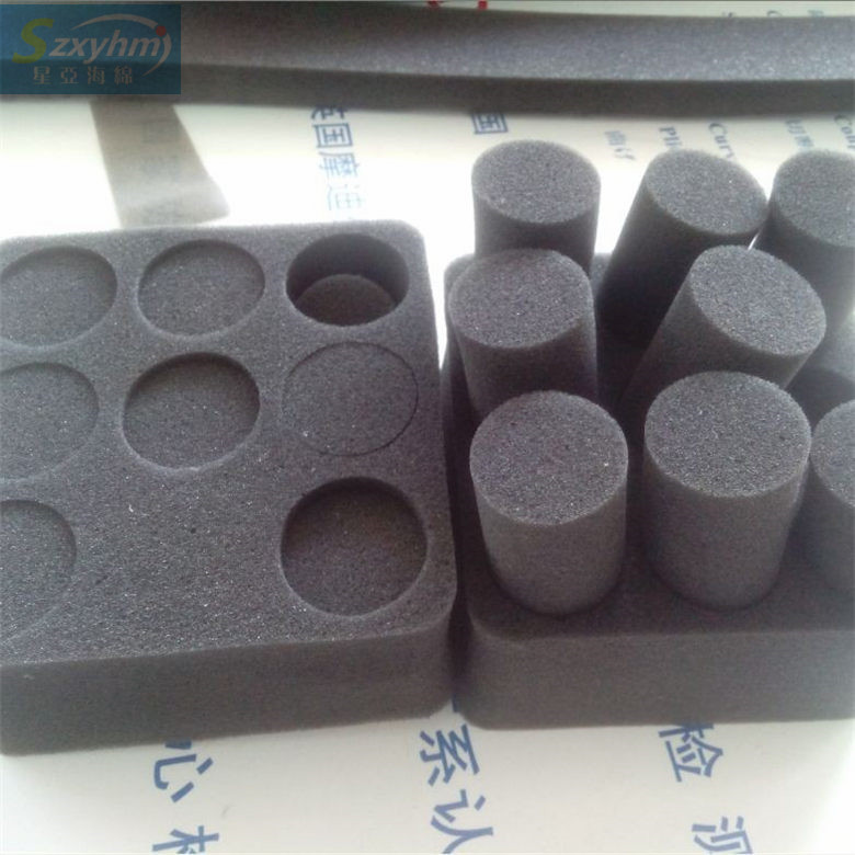 聚氨酯异形海绵柱 管道清洗高密度射弹海绵子弹 打孔海绵柱