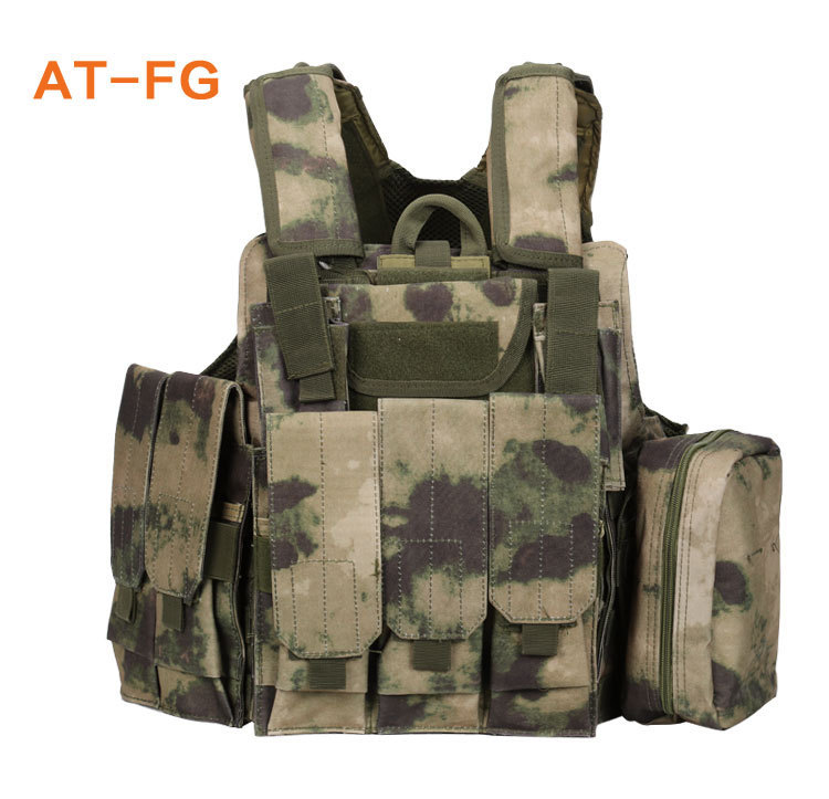 Camuflaje de alambre de acero fantasma chaleco táctico CS equipo de protección de campo módulo anfibio de combate de tropas especiales chaleco de guerra anti-japonesa