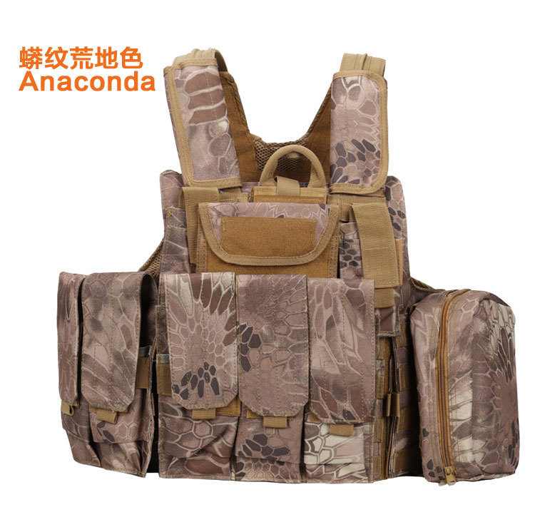 Camuflaje de alambre de acero fantasma chaleco táctico CS equipo de protección de campo módulo anfibio de combate de tropas especiales chaleco de guerra anti-japonesa