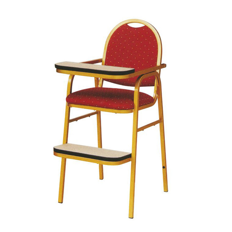 Jinliming fábrica de suministro de hotel Silla de comedor para niños BB silla respaldo Hotel niños de metal bebé Silla de comedor