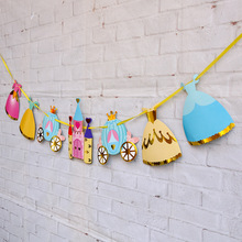 儿童生日派对布置卡通动物拉旗宝宝周岁创意装饰拉条横幅批发用品