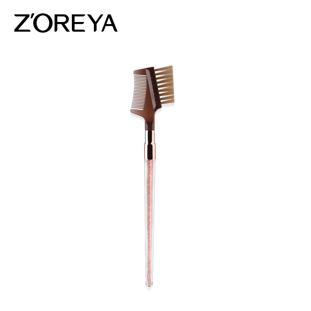 Zoreya Blush sombra de ojos cepillo traje interior diamante cristal Rosa maquillaje cepillo bolsa de almacenamiento Fundación cepillo maquillaje herramientas