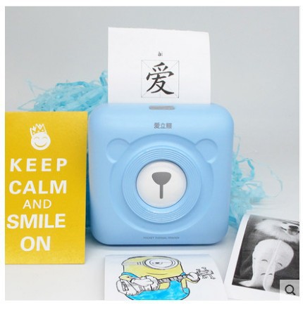 Nueva impresora fotográfica del teléfono móvil de Ai Li Xiong Bluetooth de la nueva pregunta incorrecta de la impresora termal de la etiqueta del diario