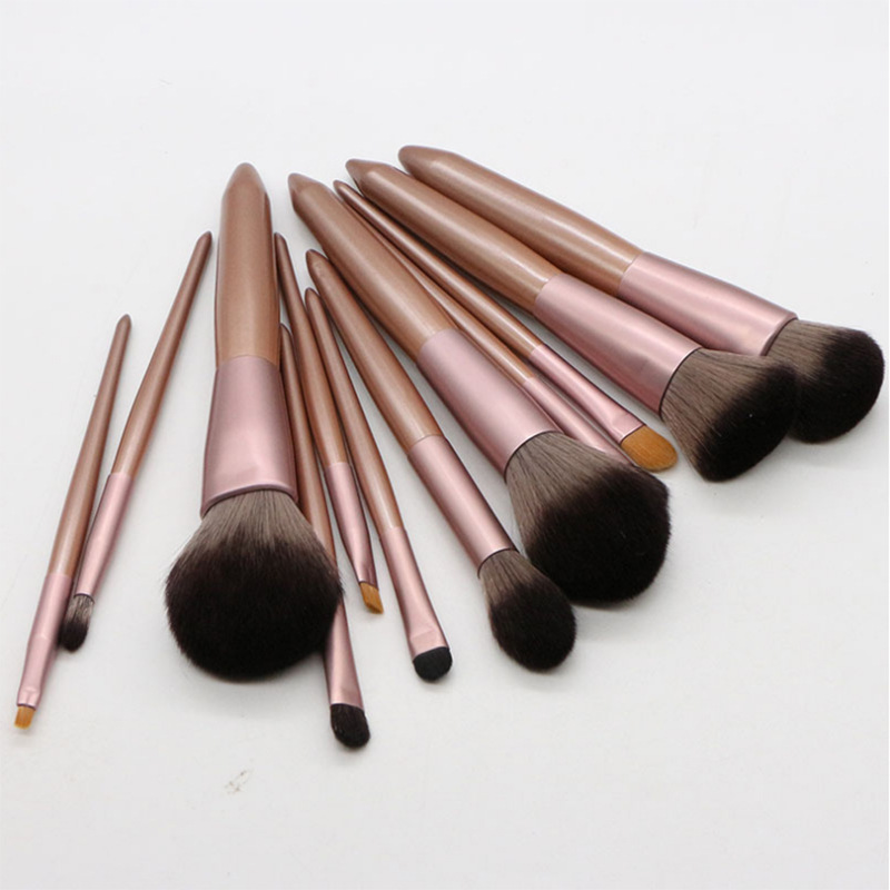Fenglida nuevo 12 pequeña uva maquillaje cepillos traje pelo suave belleza sombra de ojos cepillo traje belleza herramientas