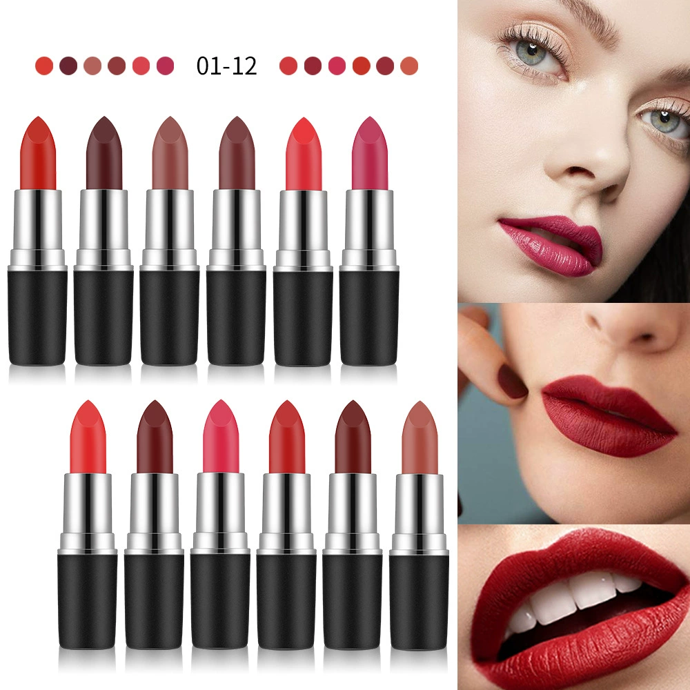 Помада VIBELY matte bullet, 29 оттенков включая чёрный, бархатистая стойкая текстура
