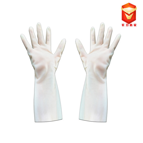 Flocked Nitrile Rubber Gloves for Dishwashing Household Gloves Acid-Base Proof and Puncture Proof Women's Rubber Nitrile Laundry Flocked Warm