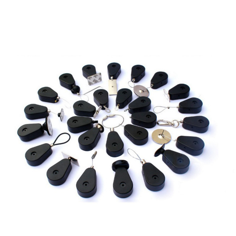 工厂批发水滴形钢丝绳防盗拉线盒自动回缩拉力卷线器