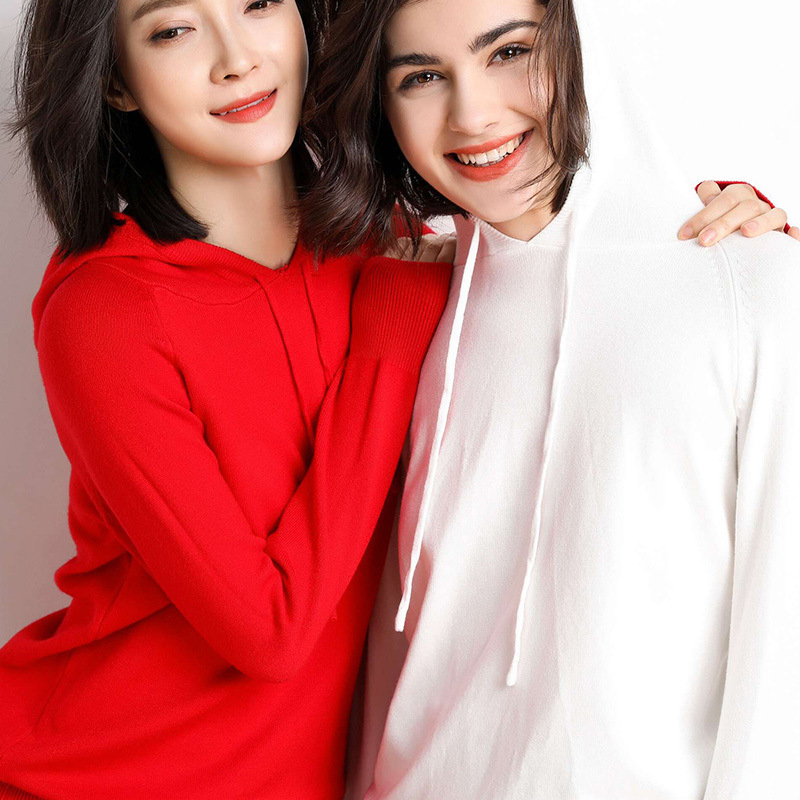 Sweater 2025 New Women's Spring and Autumn Sweater Korean Style Pullover Hooded Women's Thin Loose Thread Coat