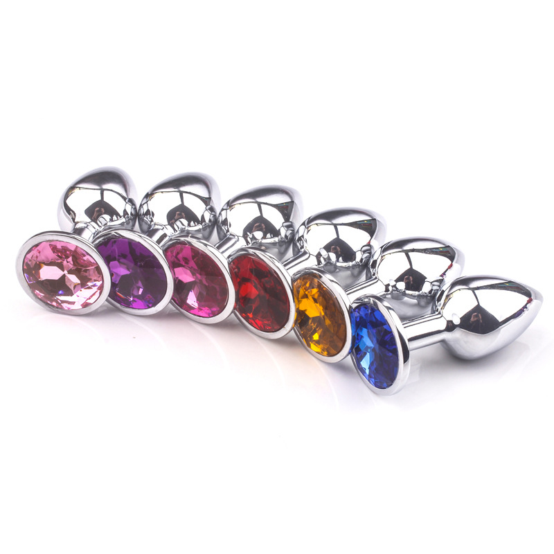 Acero inoxidable metal anal plug regular plata anal plug tamaño pequeño anal plug plata tamaño pequeño entrega de una sola pieza