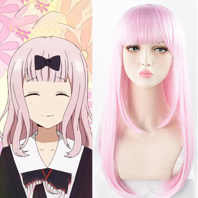 Miss Kaguya Wants Me to Confess My Love to Her, Cosplay Wig, Fujiwara Chika Secretary Anime Cosplay Curly Wig