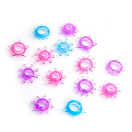 太阳圈锁精延时刺环阴茎束缚环水晶羊眼圈情趣用品男用物理防射