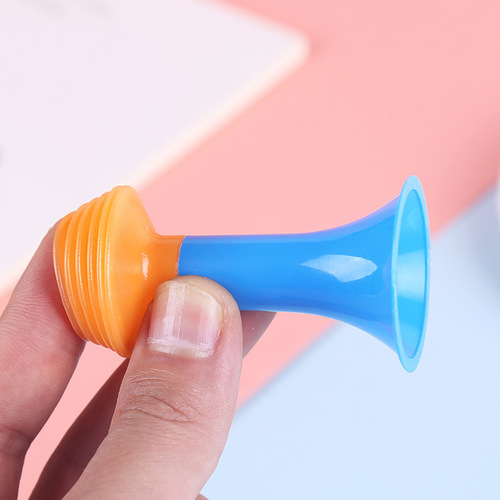 Children's air pressure trumpet toys wholesale cartoon plastic wind instruments baby music toys small gifts hot sale