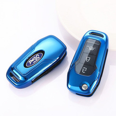 Ford Key Fob Cover Compatible with Ford Focus Mondeo Zest Carnival Kuga Focus C-Max Car Key Holder