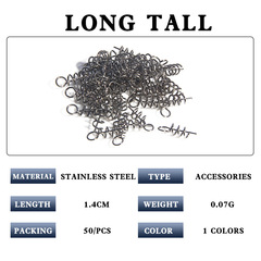 Lure Soft Bait Anchor Spring Pin Lure 50 pcs/bag Fishing Accessories