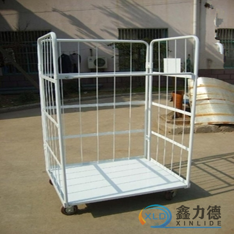 折叠式移动物流台车 无锡物流台车周转车物流笼车搬运理货车