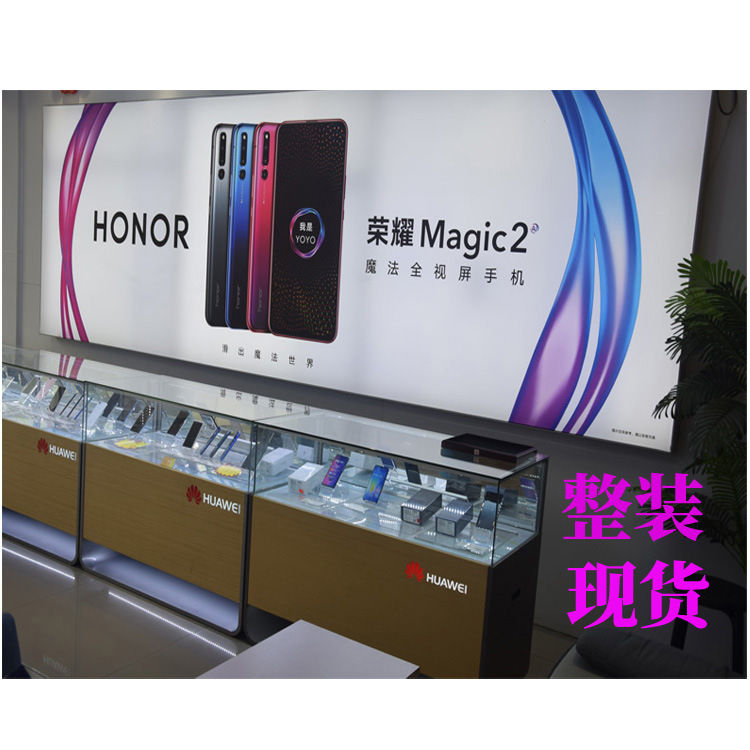 华为出口玻璃手机展示柜台跨境展示架货架陈列柜