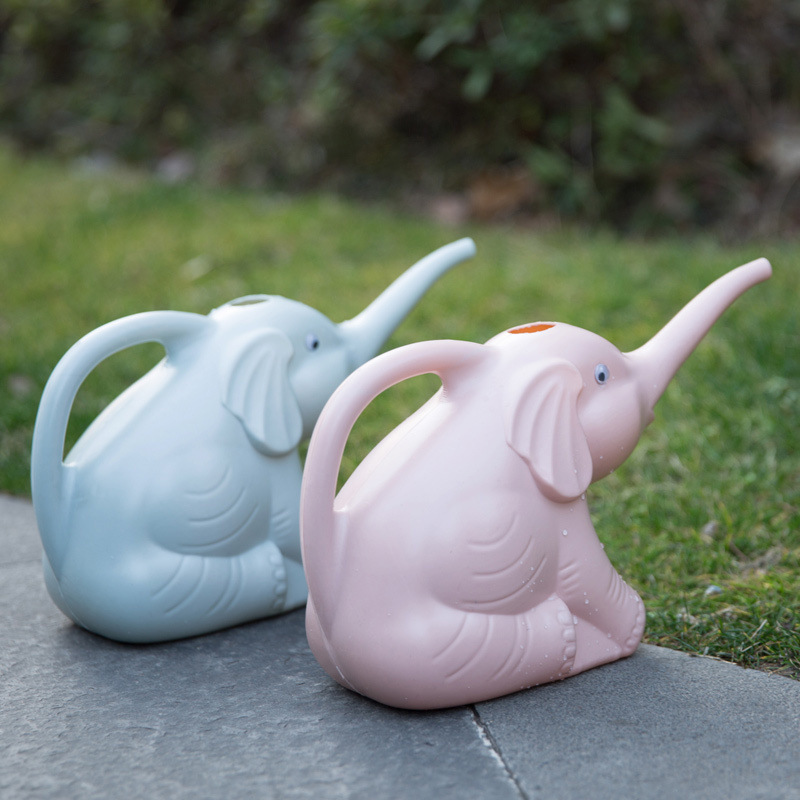 Elefante pequeño riego flor boca larga botella de riego jardinería doméstica riego gadget planta suculenta maceta de riego