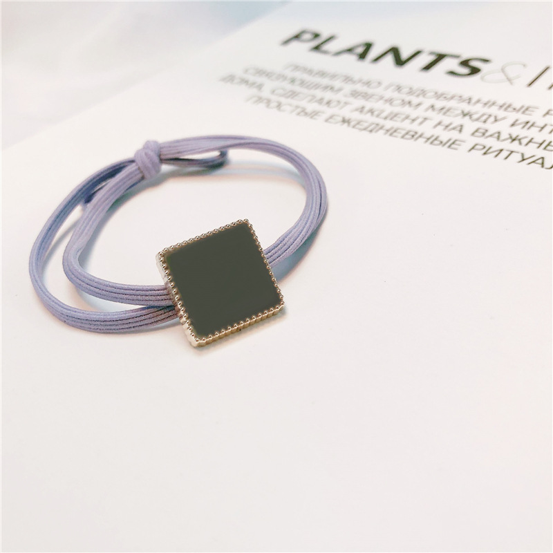 Japón y Corea del Sur lindos anillos de cabello azul pálido chicas amorosas cuerdas de cabeza nudo arco de perlas cordón de goma cuerdas de cabello