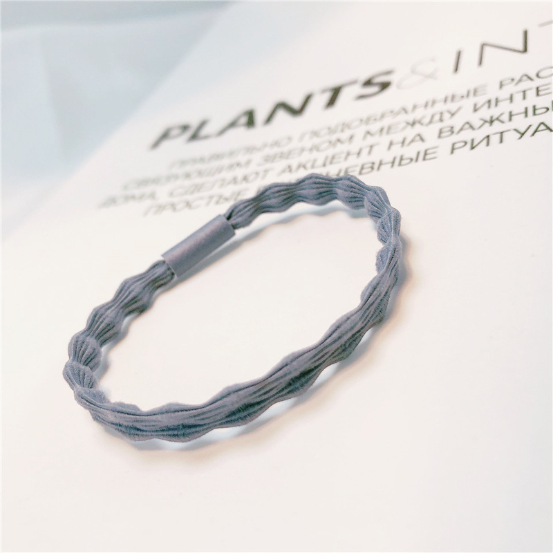 Japón y Corea del Sur lindos anillos de cabello azul pálido chicas amorosas cuerdas de cabeza nudo arco de perlas cordón de goma cuerdas de cabello