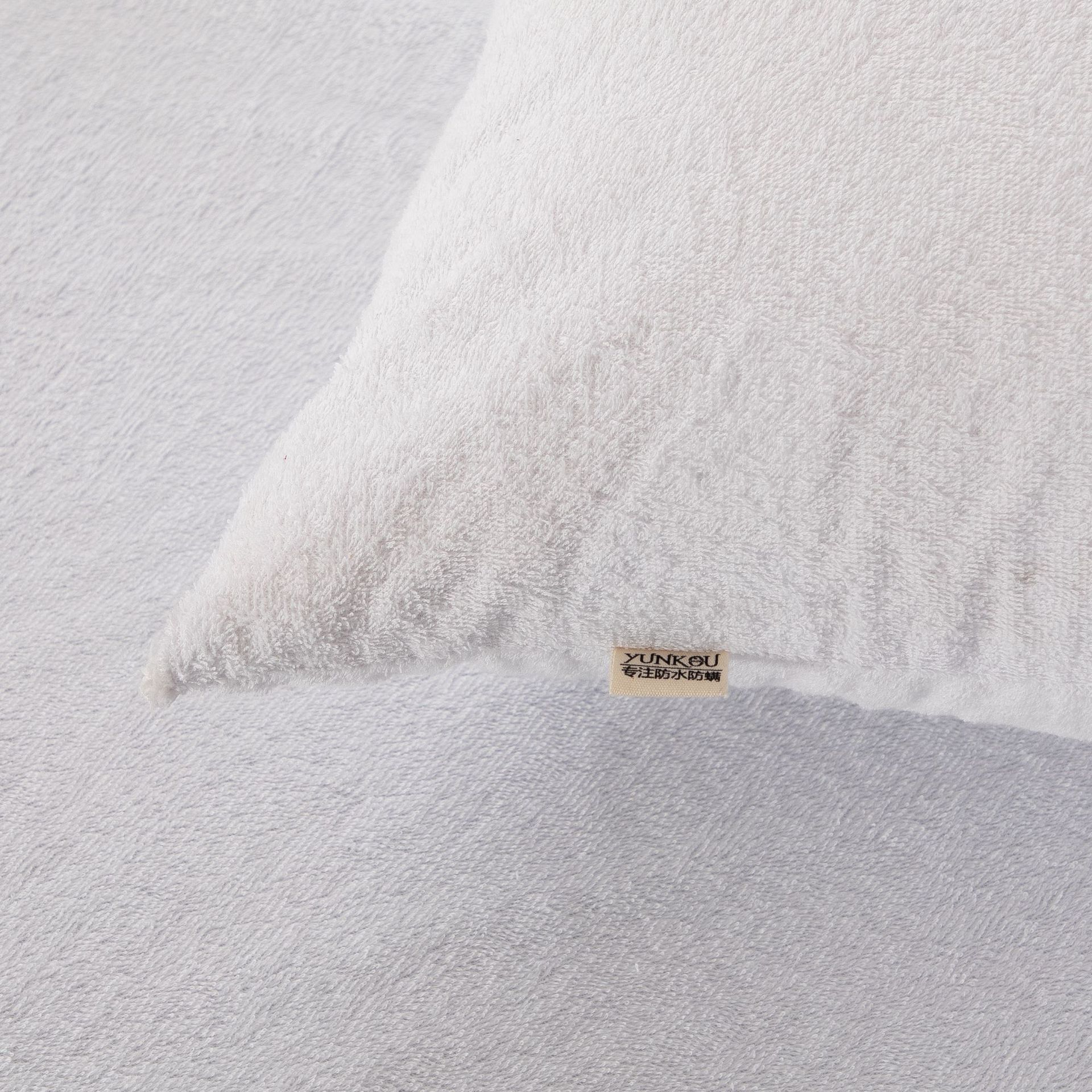 Amazon exportación algodón funda de almohada impermeable anti-saliva almohada toalla látex funda de almohada impermeable anti-ácaro par