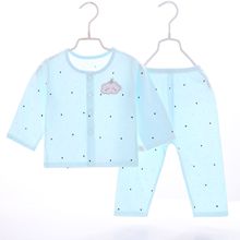 夏季婴幼儿内衣纯棉薄款空调服新生儿宝宝衣服睡衣儿童家居服套装