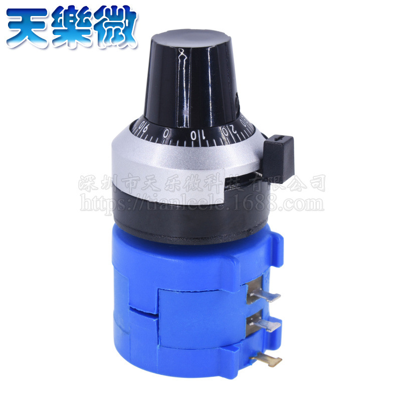 精密多圈绕线电位器3590S-2-103L 502L 104L 1K5K10K100K旋钮刻度