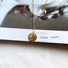 Brand accessory, fashionable retro metal coins, necklace, European style, wholesale