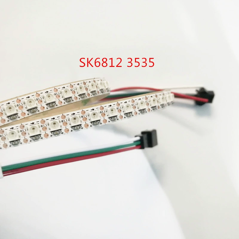 Шестнадцатый board ширина 7 мм WS2812 узкая board slide лампа 3535LED светодиодная лента полного цвета 5V