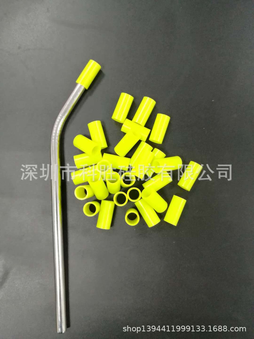 厂家彩色创意304不锈钢吸管用硅胶吸嘴食品级硅胶管防烫套管硅胶