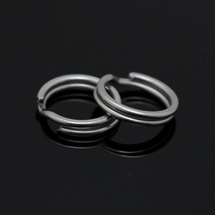 Spinning Connector with Double Rings, Steel Body, Lure Fishing Line Protection Ring, Fishing Gear