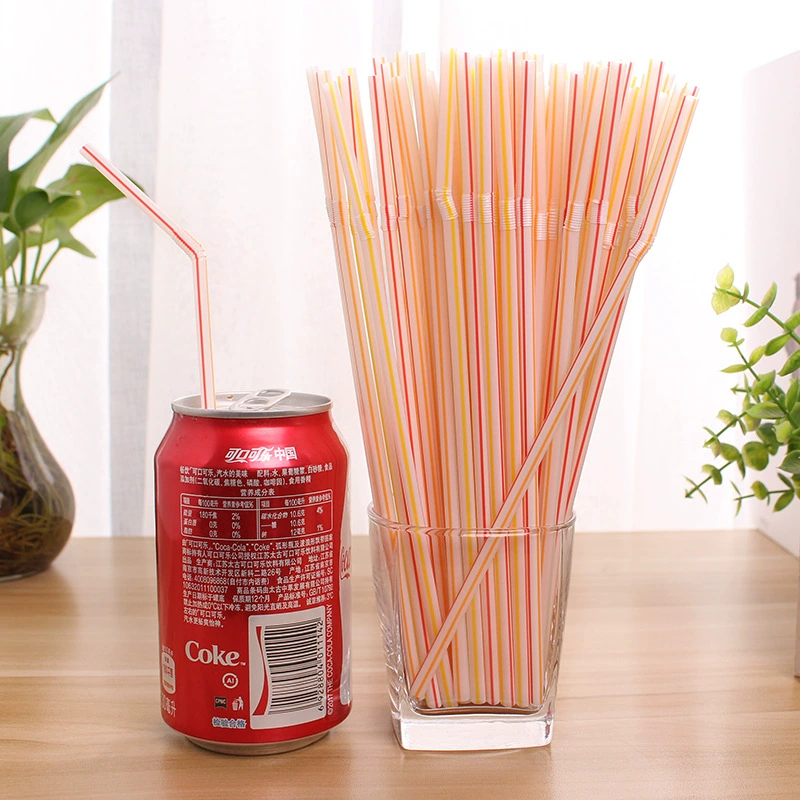 Креативная художественная соломка ручной работы одноразовый детский напиток цвет длинная соломинка целая упаковка независимая упаковка локоть пластик