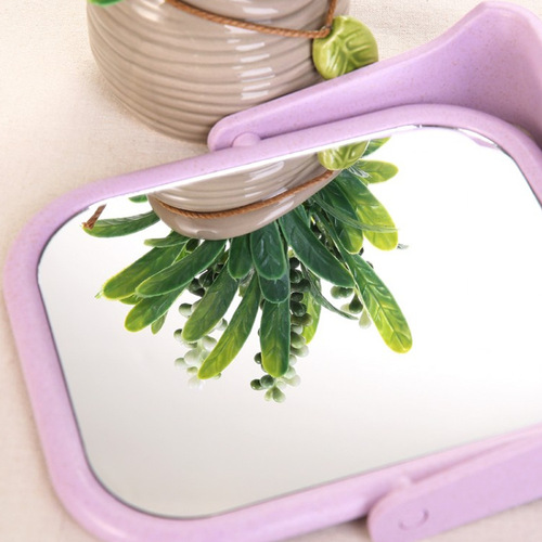 Simple makeup mirror double-sided rotatable makeup mirror desktop high-definition desktop vanity mirror dormitory round desktop mirror