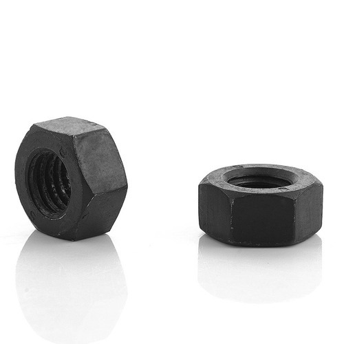 Grade 8.8 carbon steel high strength nut black thickened external hexagonal nut screw nut factory M5/M8