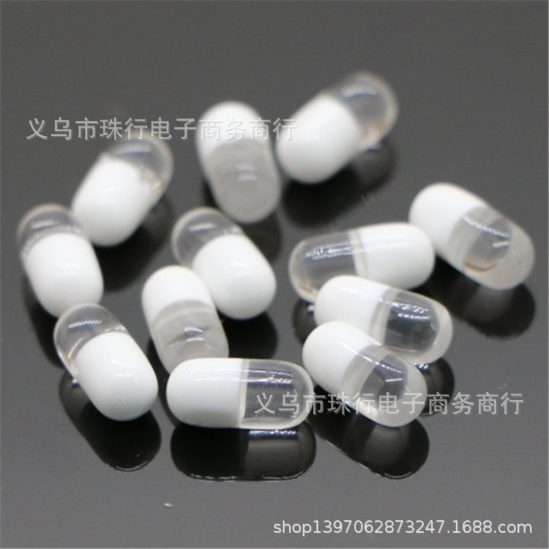 Venta al por mayor Slim barro cristal barro relleno píldora perlas resina accesorios DIY simulación cápsula partículas resina perlas