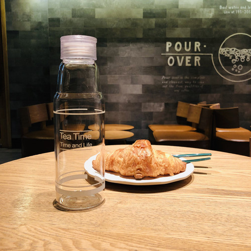 teatime plastic glass cup men and women portable cute internet celebrity ins street stall Korean version student water bottle tea cup