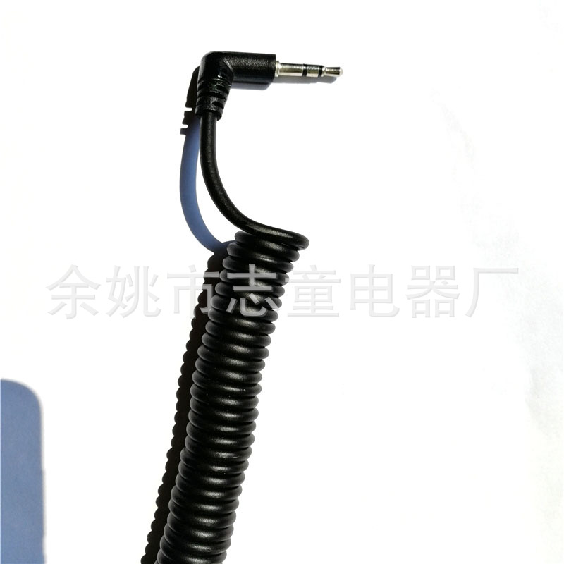 汽车手机两芯音响麦克弯直插头2.5mm单双声道3.5mm流媒体适用