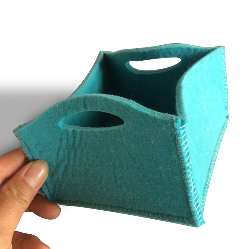 【润优毛毡 RY83606】跨境供应毛毡收纳筐收纳篮收纳盒可logo