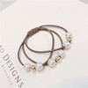 Hair rope, hair accessory from pearl, Japanese and Korean, Korean style, simple and elegant design