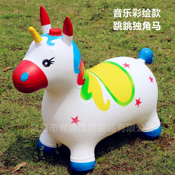 music painted inflatable toy for jumping