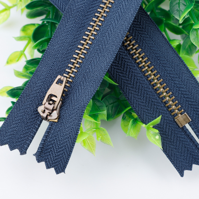 厂家现货 牛仔裤拉链 5号青古铜大头金属拉链  青古铜闭尾拉链